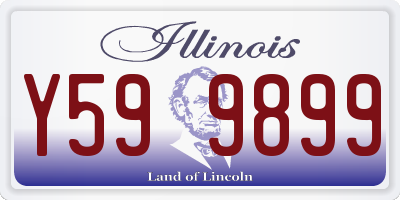IL license plate Y599899