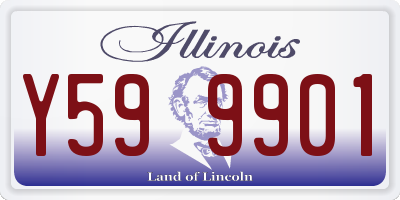 IL license plate Y599901