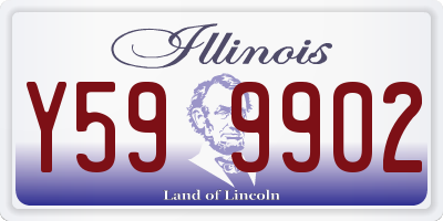 IL license plate Y599902