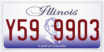 IL license plate Y599903