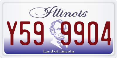 IL license plate Y599904