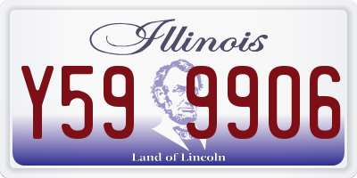 IL license plate Y599906