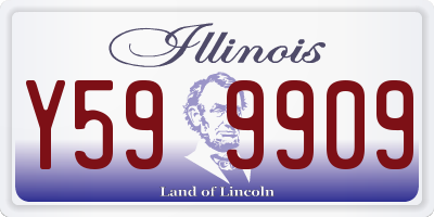 IL license plate Y599909