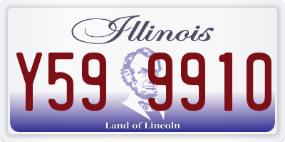 IL license plate Y599910
