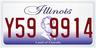 IL license plate Y599914
