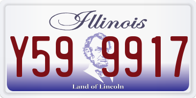 IL license plate Y599917