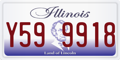 IL license plate Y599918