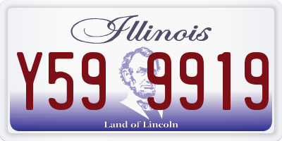 IL license plate Y599919