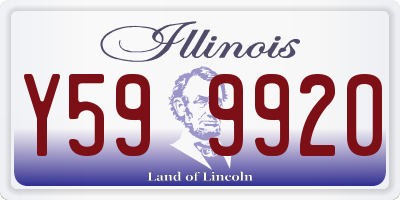 IL license plate Y599920