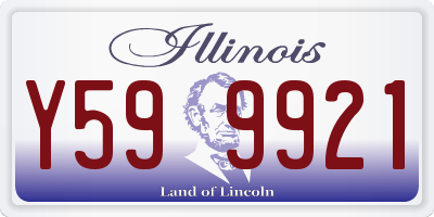 IL license plate Y599921