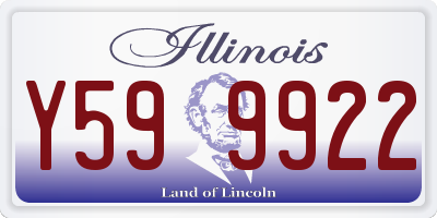 IL license plate Y599922