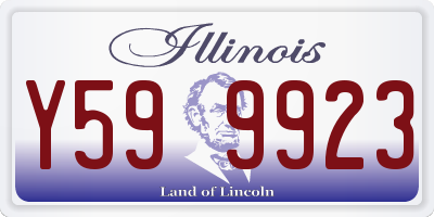 IL license plate Y599923