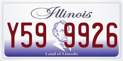 IL license plate Y599926
