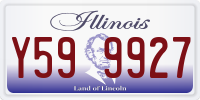 IL license plate Y599927