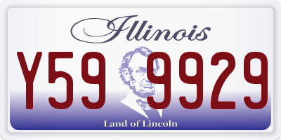 IL license plate Y599929