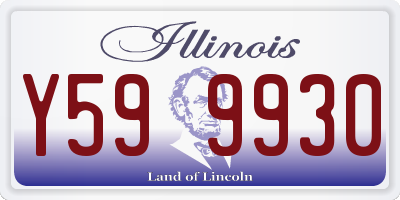 IL license plate Y599930
