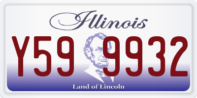 IL license plate Y599932