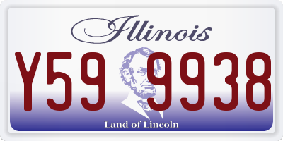 IL license plate Y599938