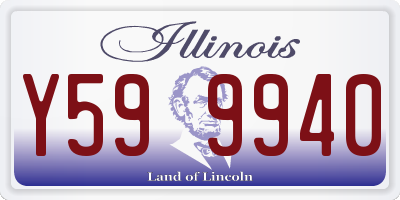 IL license plate Y599940