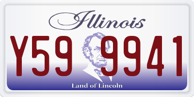 IL license plate Y599941