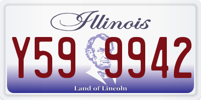 IL license plate Y599942