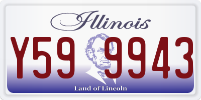 IL license plate Y599943