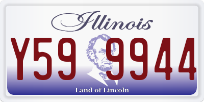 IL license plate Y599944
