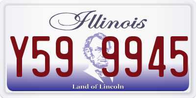IL license plate Y599945