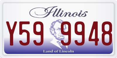 IL license plate Y599948