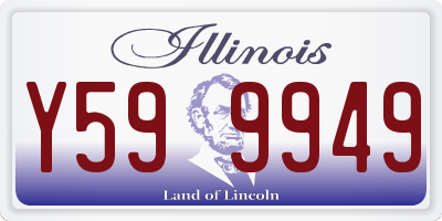IL license plate Y599949