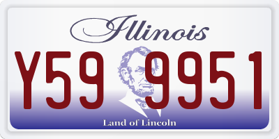 IL license plate Y599951