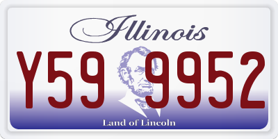 IL license plate Y599952