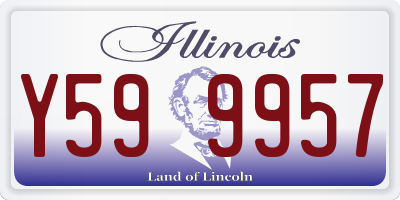 IL license plate Y599957