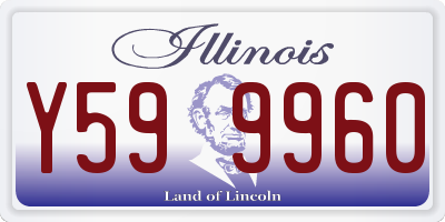 IL license plate Y599960