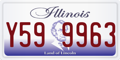 IL license plate Y599963