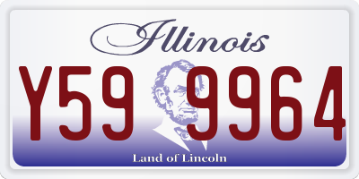 IL license plate Y599964