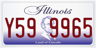 IL license plate Y599965