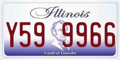 IL license plate Y599966