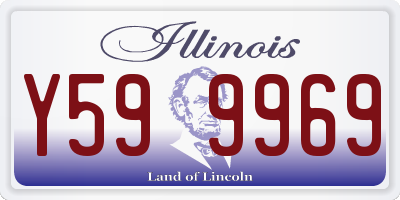 IL license plate Y599969