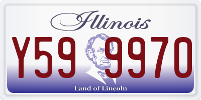 IL license plate Y599970