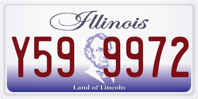 IL license plate Y599972