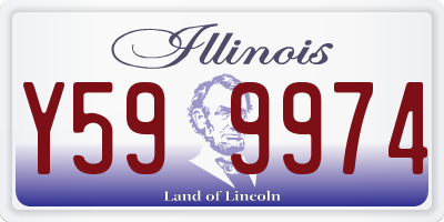 IL license plate Y599974