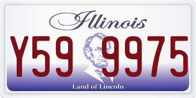 IL license plate Y599975