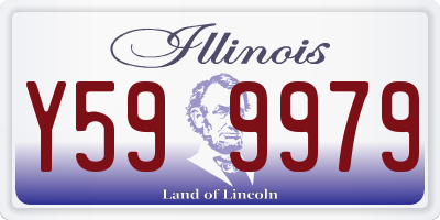 IL license plate Y599979