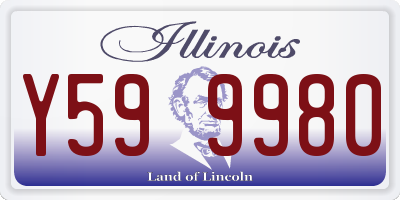 IL license plate Y599980