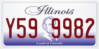 IL license plate Y599982
