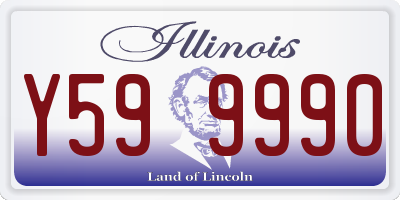 IL license plate Y599990