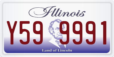 IL license plate Y599991