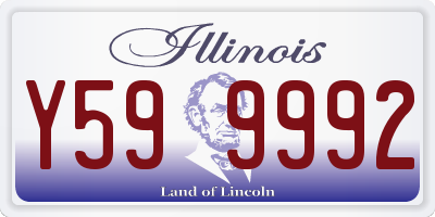 IL license plate Y599992