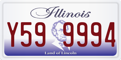 IL license plate Y599994
